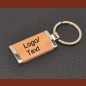 Preview: Metal key ring with wooden insert