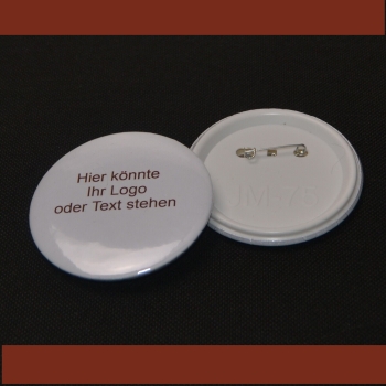 Button with pins - Button size 75 mm 1 pcs per design