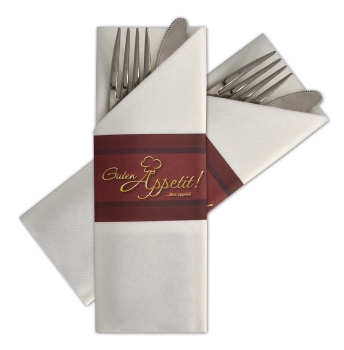 Besteck- bzw. Serviettentasche Napkin Sleeve "Guten Appetite"