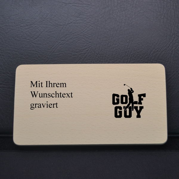 Frühstücksbrettchen mit  Spruch "Golf iGuy"