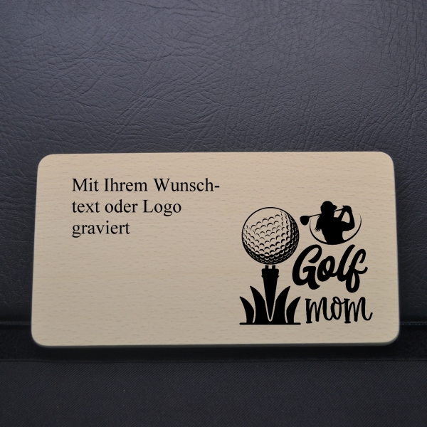 Breakfast board withsaying "Golf MOM"