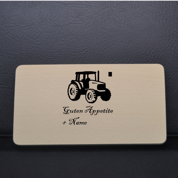 Frühstücksbrettchen Motiv Tractor