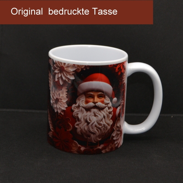 Tasse mit Weihnachtsmann-Motiv 3