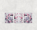 11 oz Tasse mit 3 D Katze Motiv 1